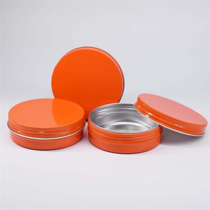 48*21 30ml Orange Customized Printing Aluminum Container With Cap
